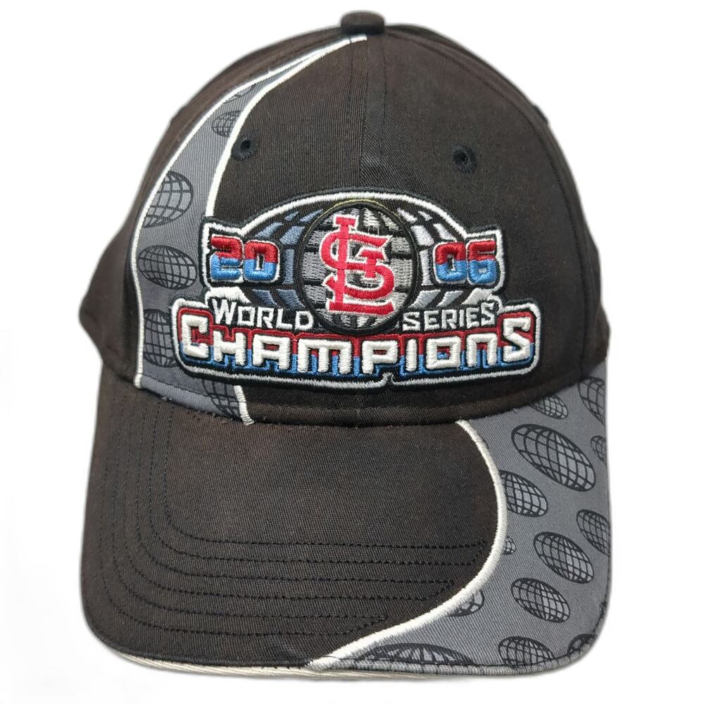 St Louis Cardinals MLB New Era Baseball Black L 2006 World Series Champions Hat